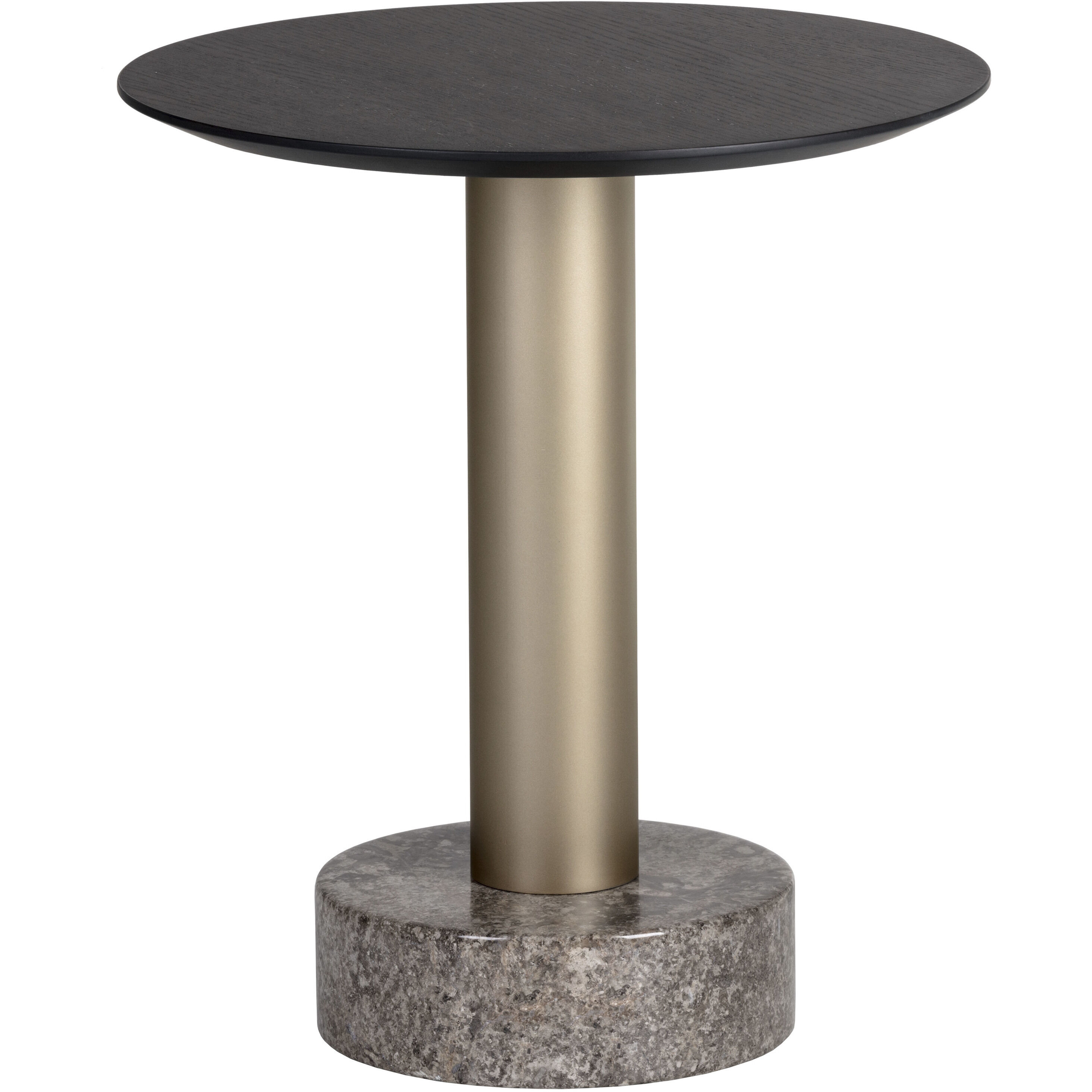 Monaco 19.75 X 17.75 inch Gold / Grey Marble / Charcoal Grey End Table